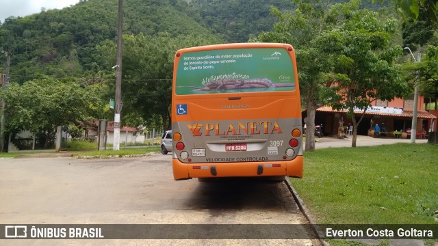 Planeta Transportes Rodoviários 3097 na cidade de Guarapari, Espírito Santo, Brasil, por Everton Costa Goltara. ID da foto: 7362861.