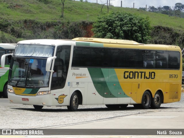 Empresa Gontijo de Transportes 11570 na cidade de João Monlevade, Minas Gerais, Brasil, por Natã  Souza. ID da foto: 7364697.