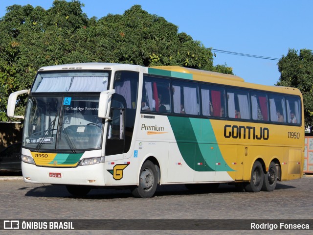 Empresa Gontijo de Transportes 11950 na cidade de Vitória da Conquista, Bahia, Brasil, por Rodrigo Fonseca. ID da foto: 7363863.