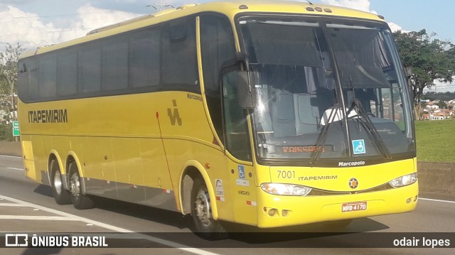 Viação Itapemirim 7001 na cidade de Caçapava, São Paulo, Brasil, por odair lopes. Número da foto: #7367159.