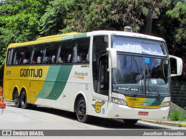 Empresa Gontijo de Transportes 12310 na cidade de São Paulo, São Paulo, Brasil, por Jonathan Braandão. Número da foto: #7366538.