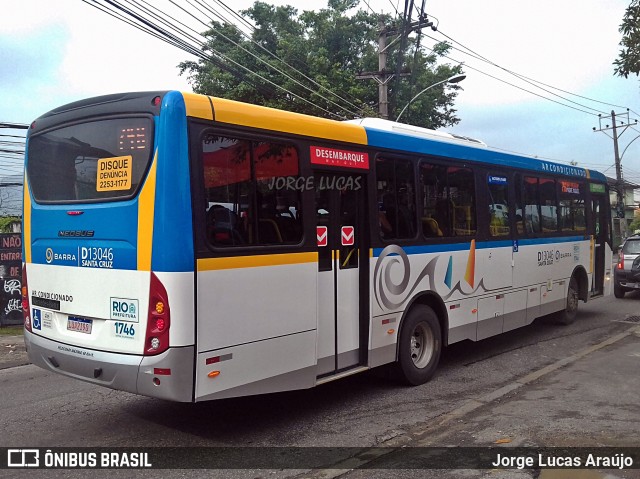 Transportes Barra D13046 na cidade de Rio de Janeiro, Rio de Janeiro, Brasil, por Jorge Lucas Araújo. ID da foto: 7365833.