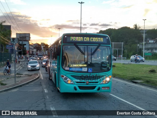 Santa Zita Transportes Coletivos 30129 na cidade de Cariacica, Espírito Santo, Brasil, por Everton Costa Goltara. ID da foto: 7365701.