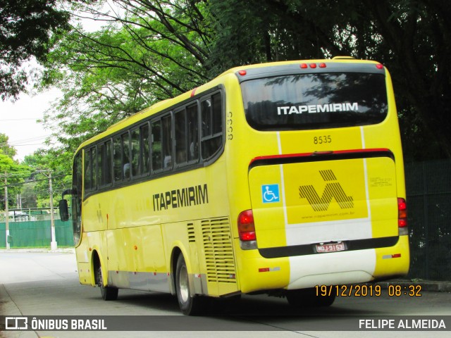 Viação Itapemirim 8535 na cidade de São Paulo, São Paulo, Brasil, por FELIPE ALMEIDA. ID da foto: 7365444.