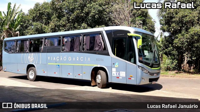 Viação Garcia 83256 na cidade de Ribeirão do Pinhal, Paraná, Brasil, por Lucas Rafael Januário. ID da foto: 7368107.