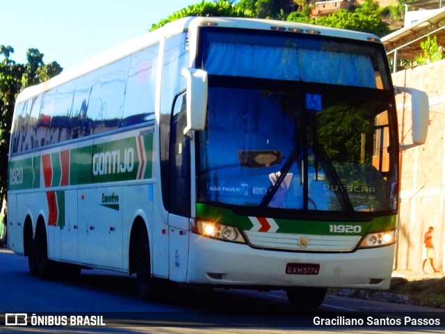 Empresa Gontijo de Transportes 11920 na cidade de Coronel Fabriciano, Minas Gerais, Brasil, por Graciliano Santos Passos. ID da foto: 7365217.