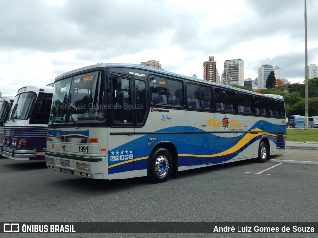 Vip Bus Comércio de Ônibus 1991 na cidade de São Paulo, São Paulo, Brasil, por André Luiz Gomes de Souza. Número da foto: #7367533.
