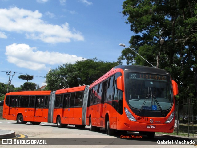 Transporte Coletivo Glória BE711 na cidade de Curitiba, Paraná, Brasil, por Gabriel Machado. ID da foto: 7370861.