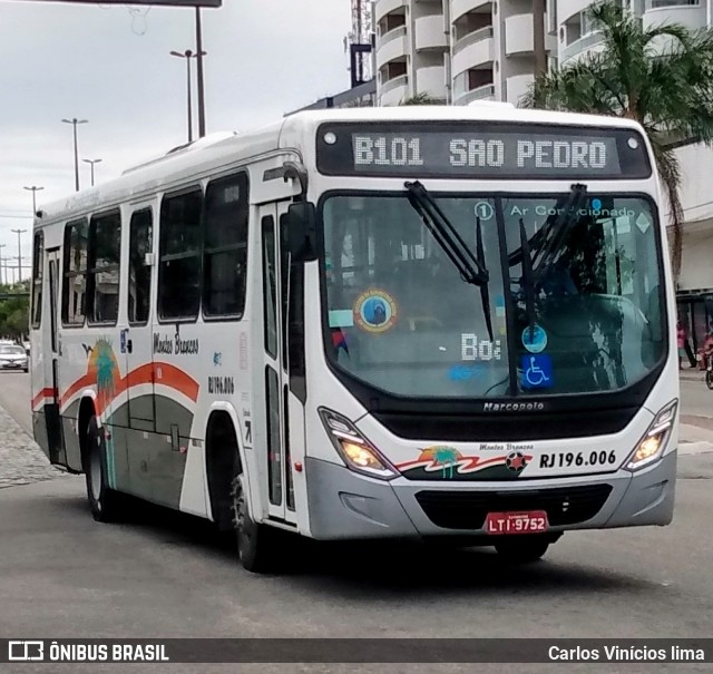 Viação Montes Brancos RJ 196.006 na cidade de Cabo Frio, Rio de Janeiro, Brasil, por Carlos Vinícios lima. Número da foto: #7368809.