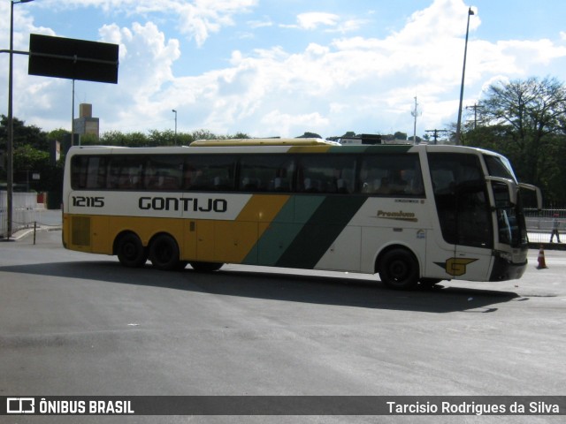 Empresa Gontijo de Transportes 12115 na cidade de Belo Horizonte, Minas Gerais, Brasil, por Tarcisio Rodrigues da Silva. ID da foto: 7370388.