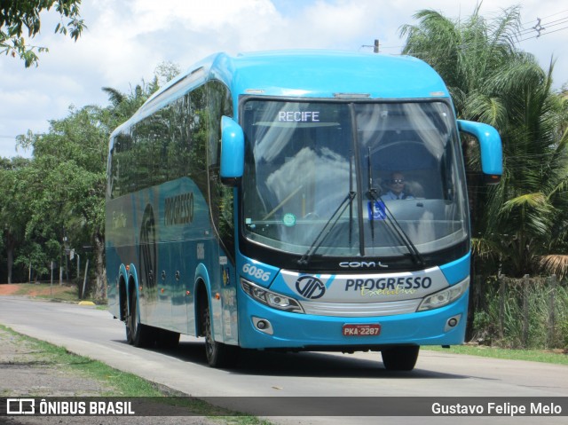 Auto Viação Progresso 6086 na cidade de Recife, Pernambuco, Brasil, por Gustavo Felipe Melo. Número da foto: #7368305.