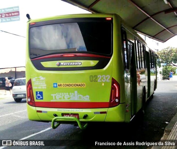Transporte Coletivo Cidade Verde 02232 na cidade de Teresina, Piauí, Brasil, por Francisco de Assis Rodrigues da Silva. Número da foto: #7368523.