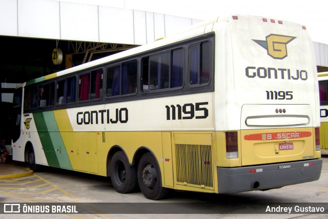 Empresa Gontijo de Transportes 11195 na cidade de Perdões, Minas Gerais, Brasil, por Andrey Gustavo. ID da foto: 7369633.