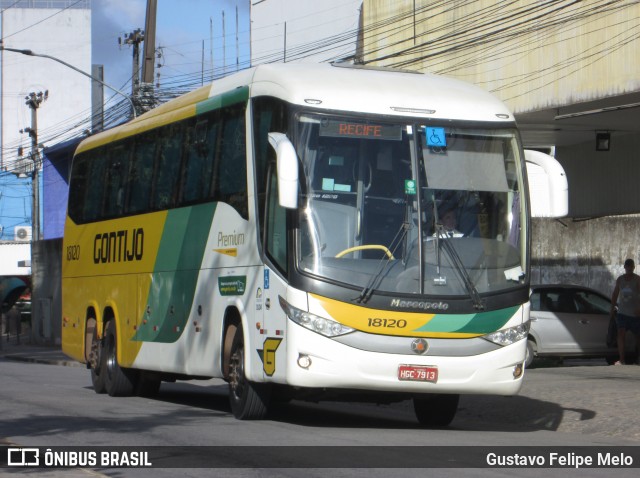 Empresa Gontijo de Transportes 18120 na cidade de Cabo de Santo Agostinho, Pernambuco, Brasil, por Gustavo Felipe Melo. ID da foto: 7368322.