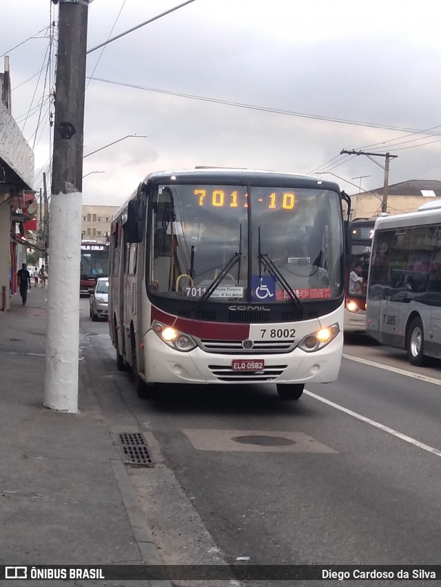 Transwolff Transportes e Turismo 7 8002 na cidade de São Paulo, São Paulo, Brasil, por Diego Cardoso da Silva. ID da foto: 7369904.