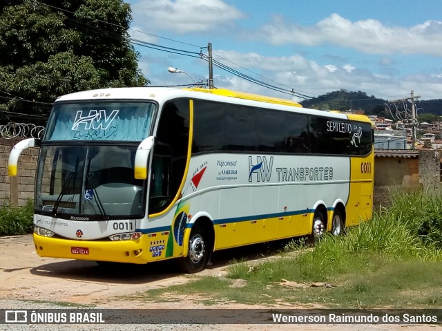 HW Transportes 0011 na cidade de Ribeirão das Neves, Minas Gerais, Brasil, por Wemerson Raimundo dos Santos. ID da foto: 7368810.