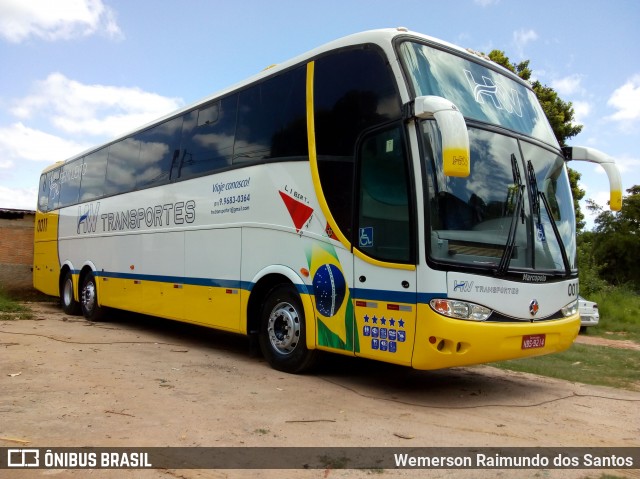 HW Transportes 0011 na cidade de Ribeirão das Neves, Minas Gerais, Brasil, por Wemerson Raimundo dos Santos. Número da foto: #7368804.