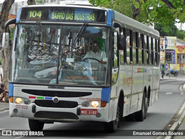 Consórcio Navegantes - 02 > Viação São Jorge > Transurb Transporte Urbano 02102 na cidade de João Pessoa, Paraíba, Brasil, por Emanuel Gomes Soares. Número da foto: #7368592.