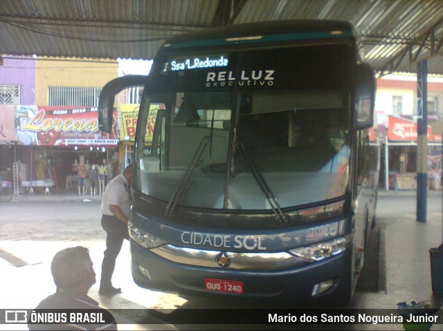 Viação Cidade Sol 7080 na cidade de Tobias Barreto, Sergipe, Brasil, por Mario dos Santos Nogueira Junior. Número da foto: #7368304.