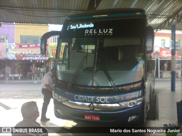 Viação Cidade Sol 7080 na cidade de Tobias Barreto, Sergipe, Brasil, por Mario dos Santos Nogueira Junior. ID da foto: 7368304.