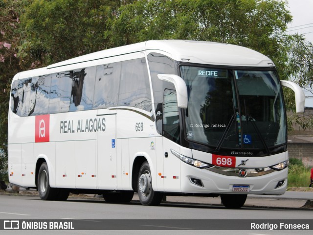 Real Alagoas de Viação 698 na cidade de Maceió, Alagoas, Brasil, por Rodrigo Fonseca. ID da foto: 7371283.