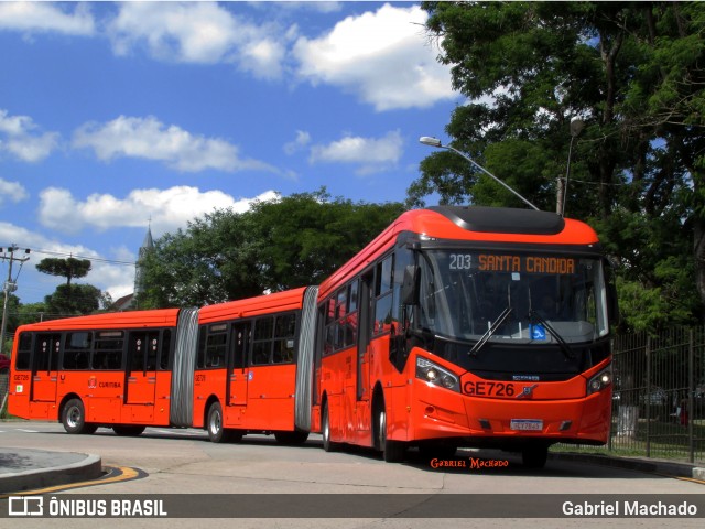 Viação Cidade Sorriso GE726 na cidade de Curitiba, Paraná, Brasil, por Gabriel Machado. ID da foto: 7370916.