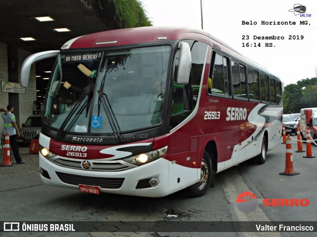 Viação Serro 26913 na cidade de Belo Horizonte, Minas Gerais, Brasil, por Valter Francisco. ID da foto: 7373724.