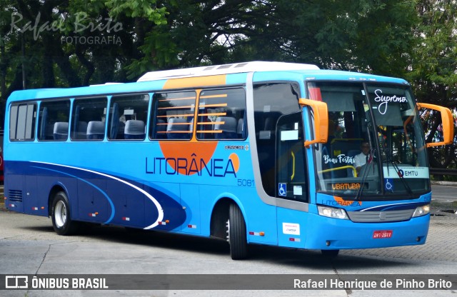 Litorânea Transportes Coletivos 5081 na cidade de São Paulo, São Paulo, Brasil, por Rafael Henrique de Pinho Brito. Número da foto: #7372956.