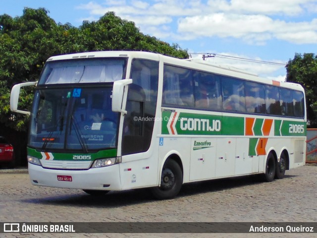 Empresa Gontijo de Transportes 21085 na cidade de Vitória da Conquista, Bahia, Brasil, por Anderson Queiroz. ID da foto: 7374234.