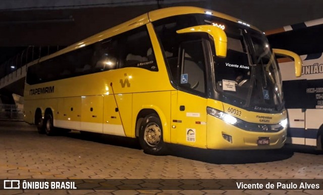 Viação Itapemirim 60033 na cidade de Belo Horizonte, Minas Gerais, Brasil, por Vicente de Paulo Alves. Número da foto: #7373469.