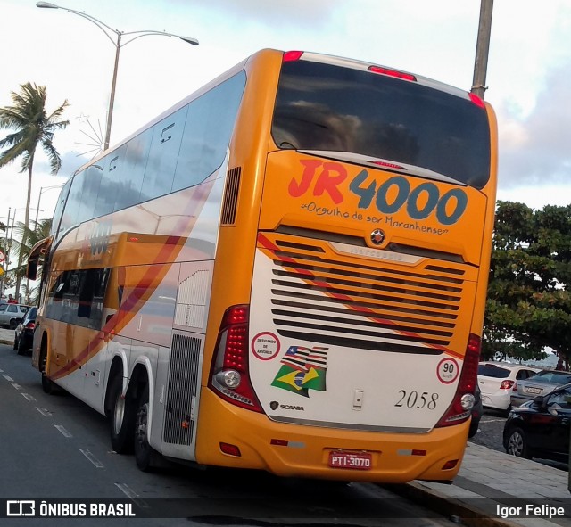 JR 4000 Transportes 2058 na cidade de Olinda, Pernambuco, Brasil, por Igor Felipe. Número da foto: #7373051.