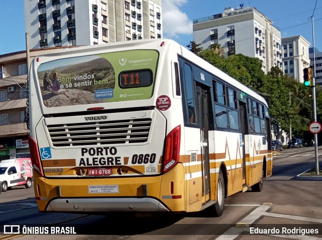 Companhia Carris Porto-Alegrense 0860 na cidade de Porto Alegre, Rio Grande do Sul, Brasil, por Eduardo Rodrigues. ID da foto: 7373467.