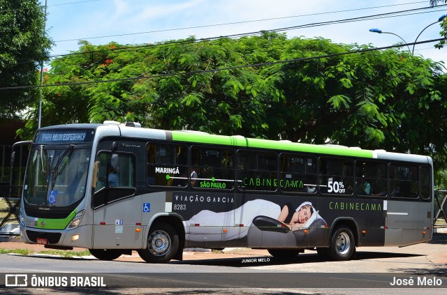 Viação Garcia 8283 na cidade de Maringá, Paraná, Brasil, por José Melo. ID da foto: 7373861.