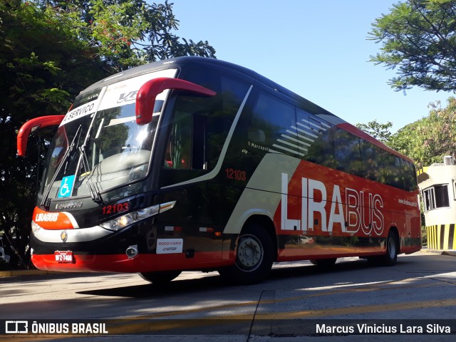 Lirabus 12103 na cidade de São Paulo, São Paulo, Brasil, por Marcus Vinicius Lara Silva. Número da foto: #7290595.