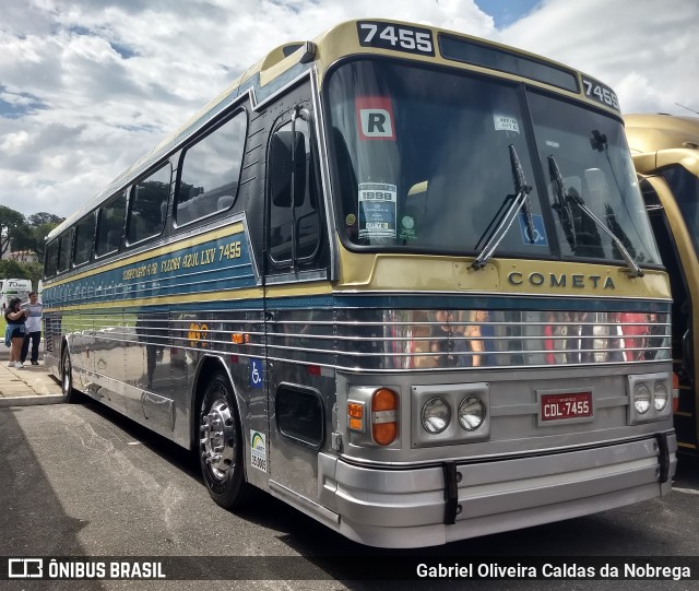 Viação Cometa 7455 na cidade de São Paulo, São Paulo, Brasil, por Gabriel Oliveira Caldas da Nobrega. ID da foto: 7289508.