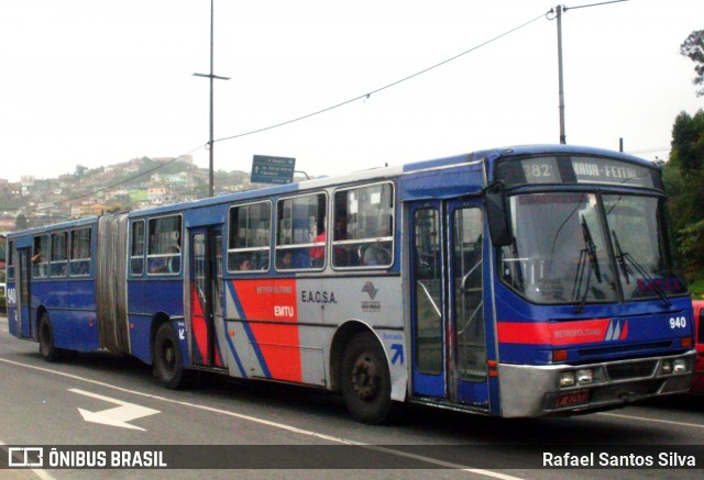 EAOSA - Empresa Auto Ônibus Santo André 940 na cidade de Mauá, São Paulo, Brasil, por Rafael Santos Silva. ID da foto: 7290359.