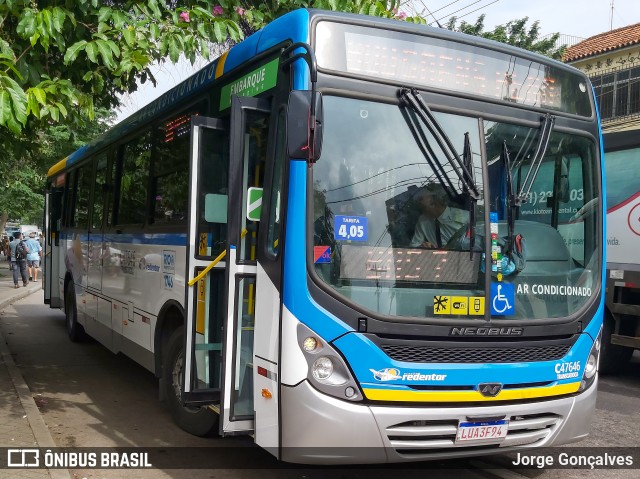 Viação Redentor C47646 na cidade de Rio de Janeiro, Rio de Janeiro, Brasil, por Jorge Gonçalves. Número da foto: #7292329.
