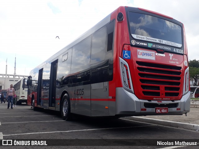 Express Transportes Urbanos Ltda 4 8335 na cidade de São Paulo, São Paulo, Brasil, por Nicolas Matheusz. Número da foto: #7289629.