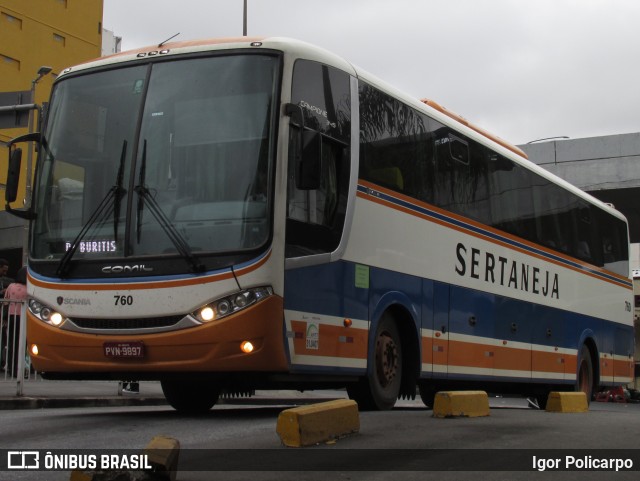 Viação Sertaneja 760 na cidade de Belo Horizonte, Minas Gerais, Brasil, por Igor Policarpo. ID da foto: 7292076.