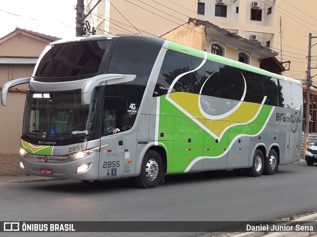 Brasil Sul Linhas Rodoviárias 2855 na cidade de Aparecida, São Paulo, Brasil, por Daniel Junior Sena. ID da foto: 7290008.