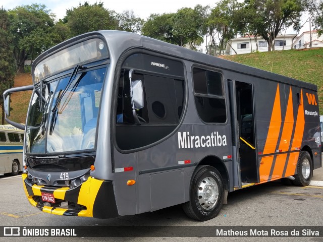 Viação Miracatiba 419 na cidade de São Paulo, São Paulo, Brasil, por Matheus Mota Rosa da Silva. Número da foto: #7291280.