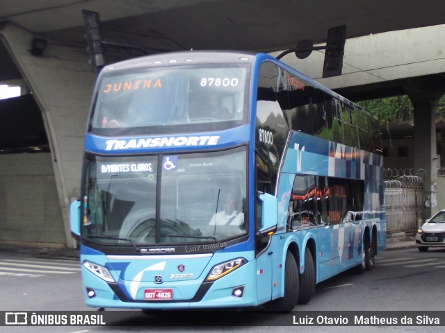 Transnorte - Transporte e Turismo Norte de Minas 87800 na cidade de Belo Horizonte, Minas Gerais, Brasil, por Luiz Otavio Matheus da Silva. Número da foto: #7291581.