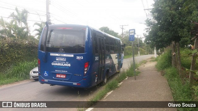 Uni Transportes 2613 na cidade de Guarulhos, São Paulo, Brasil, por Olavo Souza. ID da foto: 7289676.