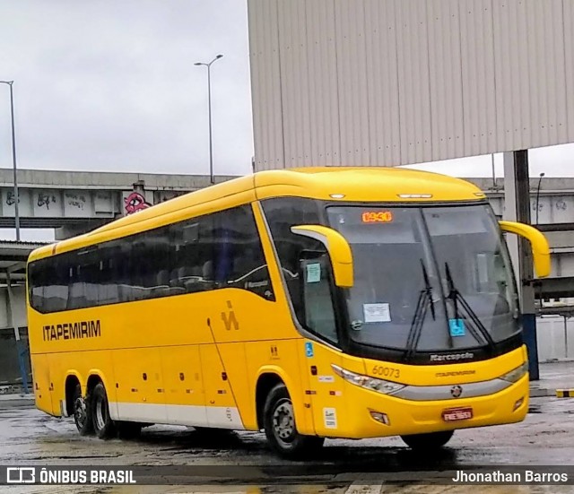 Viação Itapemirim 60073 na cidade de Rio de Janeiro, Rio de Janeiro, Brasil, por Jhonathan Barros. Número da foto: #7292055.