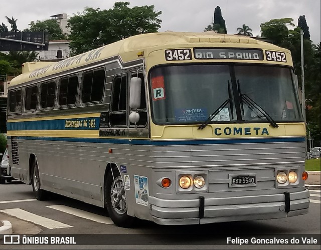 Ônibus Particulares 3452 na cidade de São Paulo, São Paulo, Brasil, por Felipe Goncalves do Vale. Número da foto: #7291076.