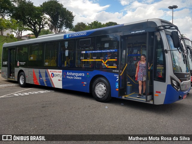 Viação Osasco 21.997 na cidade de São Paulo, São Paulo, Brasil, por Matheus Mota Rosa da Silva. ID da foto: 7291215.