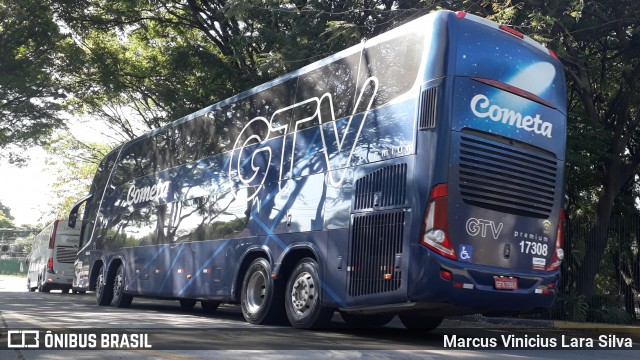 Viação Cometa 17308 na cidade de São Paulo, São Paulo, Brasil, por Marcus Vinicius Lara Silva. ID da foto: 7290633.