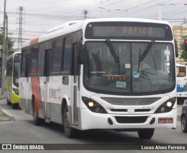 Evanil Transportes e Turismo RJ 132.147 na cidade de Nova Iguaçu, Rio de Janeiro, Brasil, por Lucas Alves Ferreira. Número da foto: #7291257.