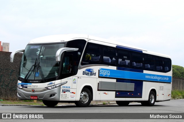 Auto Viação Bragança 18.038 na cidade de São Paulo, São Paulo, Brasil, por Matheus Souza. Número da foto: #7376576.