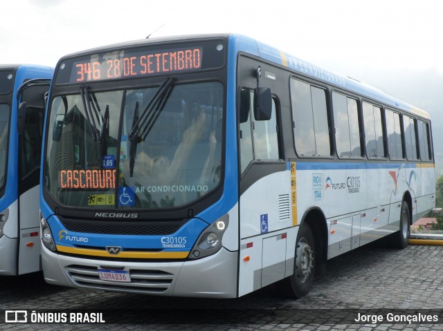 Transportes Futuro C30105 na cidade de Rio de Janeiro, Rio de Janeiro, Brasil, por Jorge Gonçalves. ID da foto: 7374457.